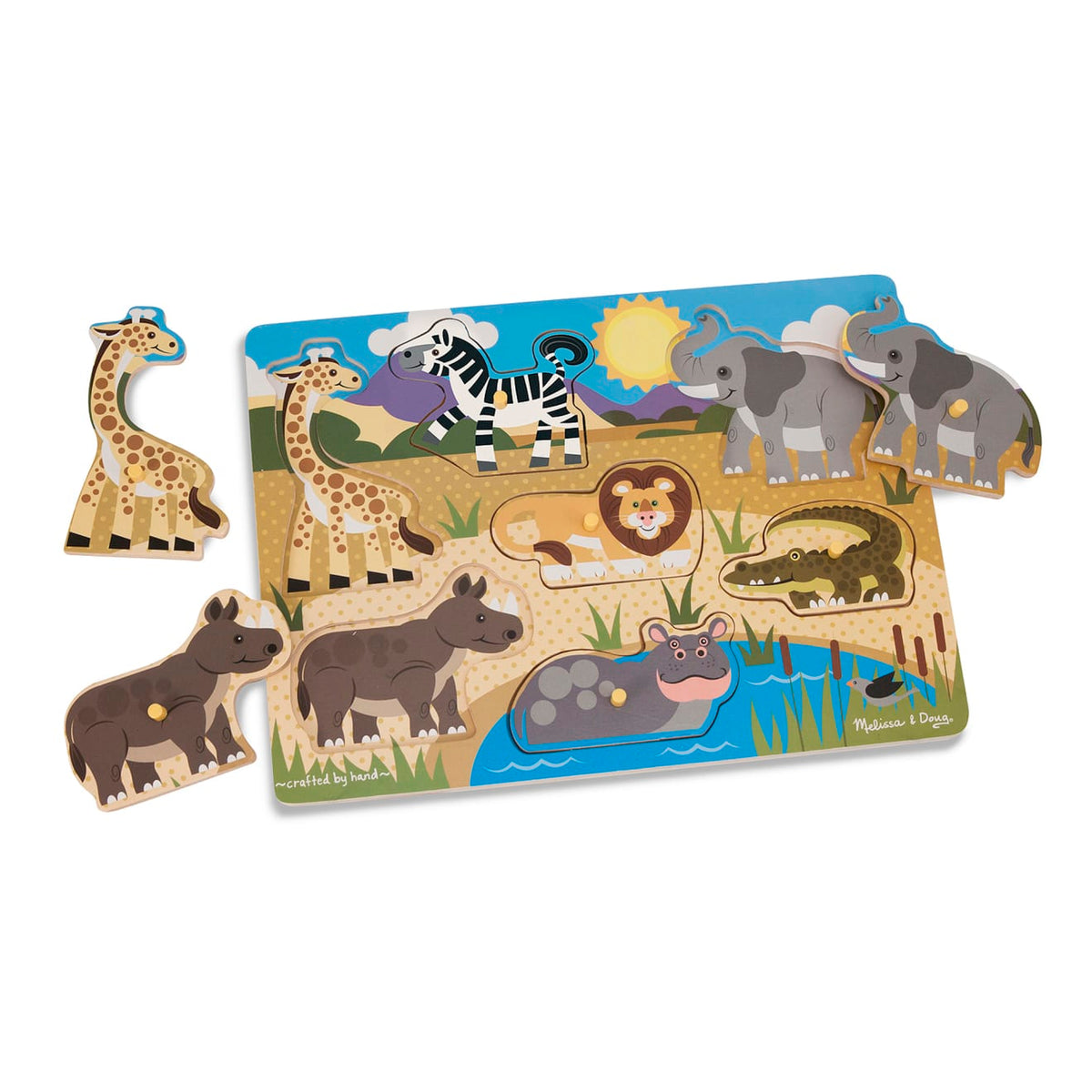 Safari Peg Puzzle - 7 Pieces Z0