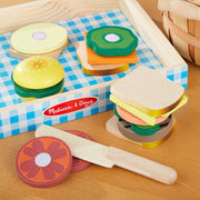 Sandwich Making Set - Wooden Play Food B7