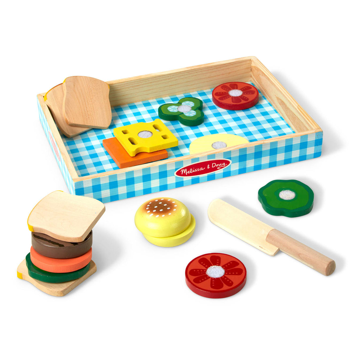 Sandwich Making Set - Wooden Play Food Q4