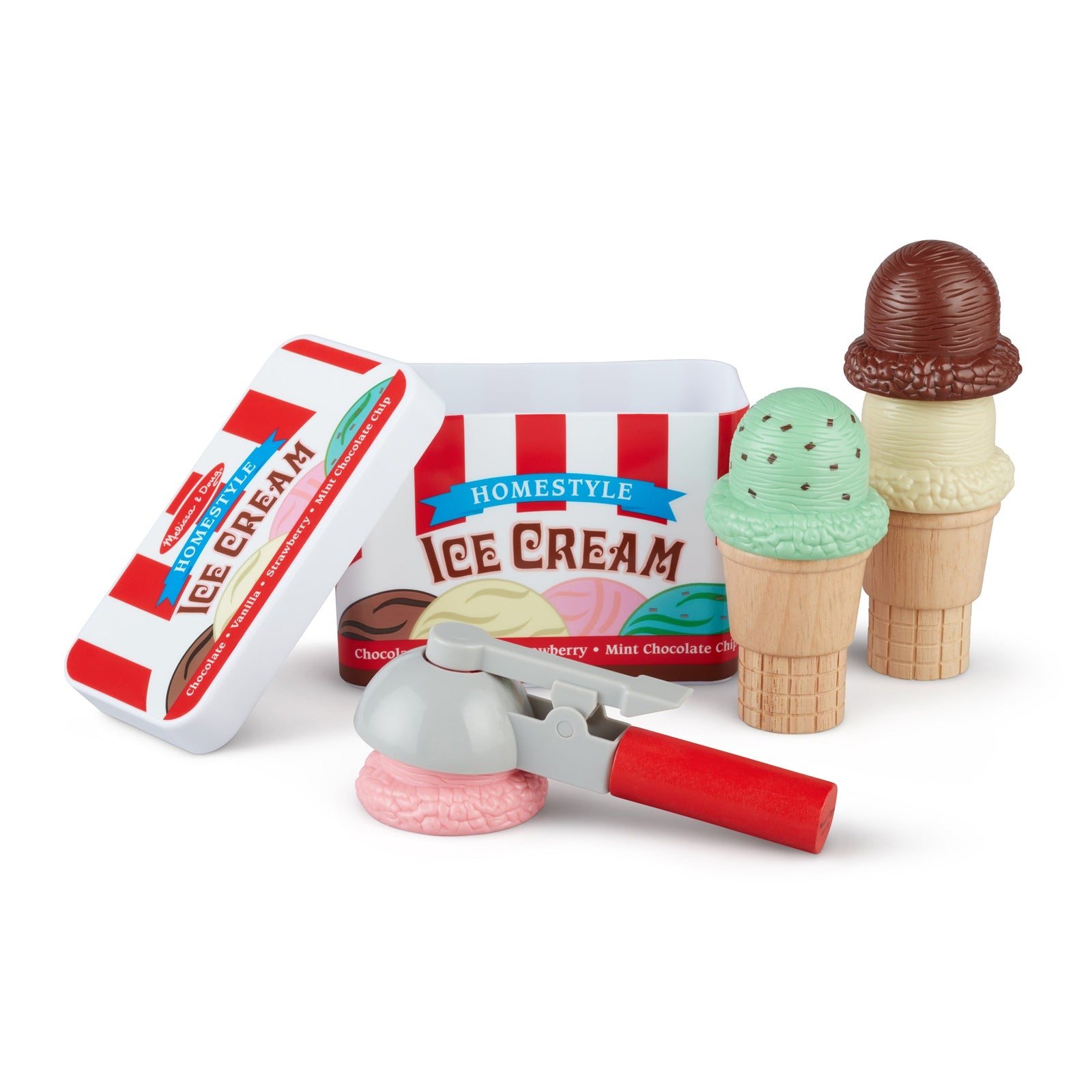 Scoop & Stack Ice Cream Cone Magnetic Play Set T9