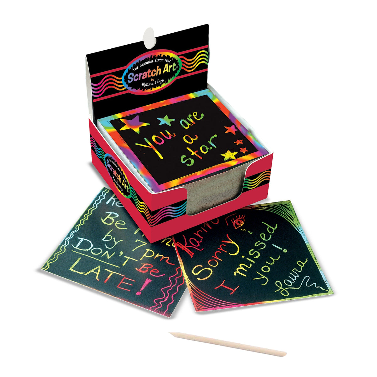 Scratch Art Rainbow Mini Notes _Box of 125 N1