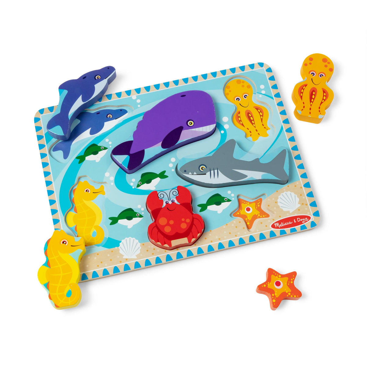 Sea Creatures Chunky Puzzle - 7 Pieces B5