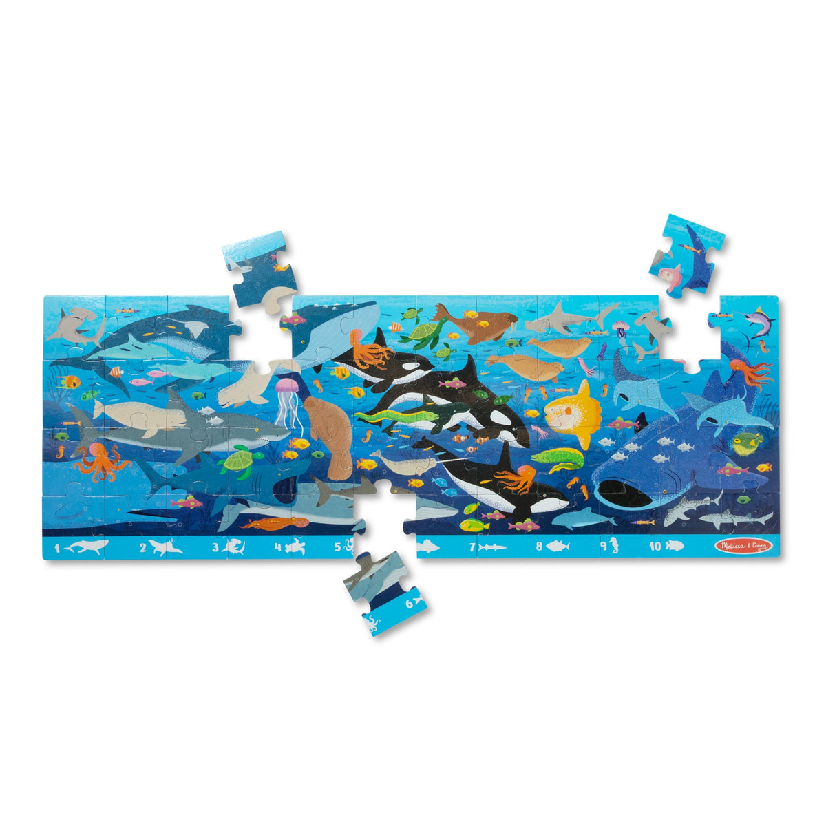 Search & Find Beneath the Waves Floor Puzzle - 48 Pieces W0