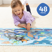 Search & Find Beneath the Waves Floor Puzzle - 48 Pieces X3