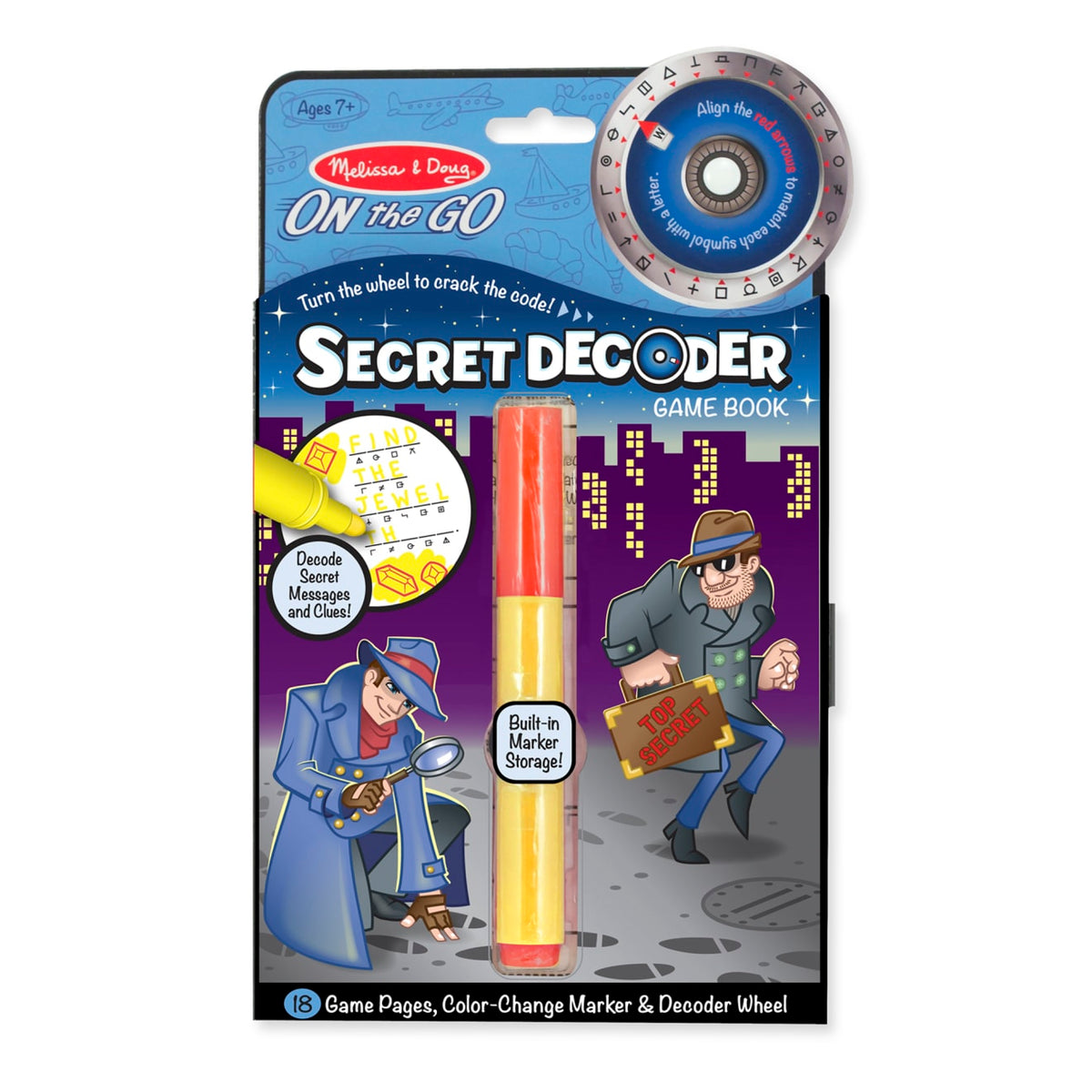Secret Decoder Game Book - On the Go Travel Activity Book A0