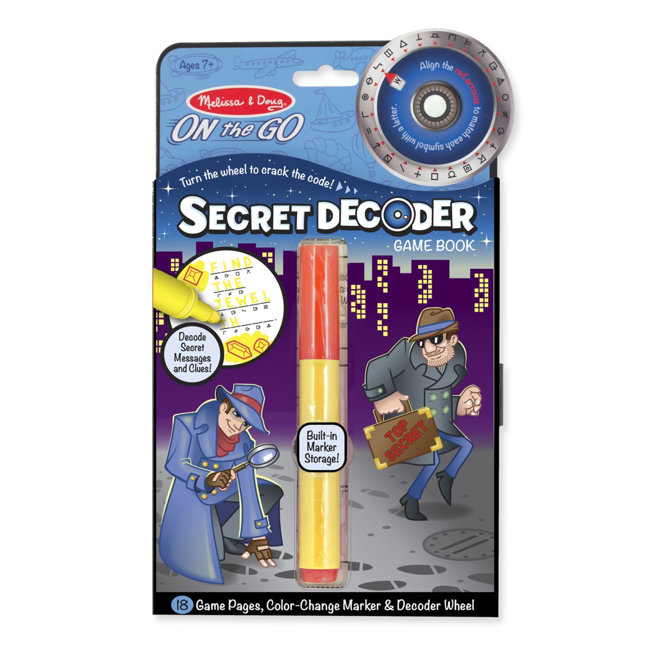 Secret Decoder Game Book - On the Go Travel Activity Book N6