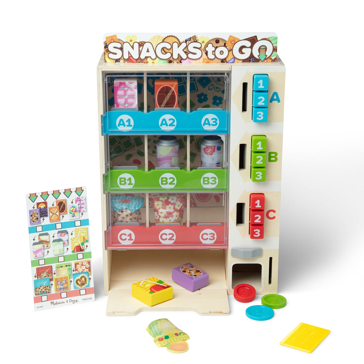 Sort, Stock, Select Wooden Vending Machine Play Set O8
