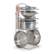 Stainless Steel Pots & Pans Play Set X9