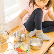 Stainless Steel Pots & Pans Play Set X9
