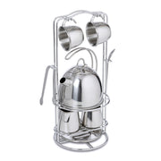 Stainless Steel Tea Set with Storage Stand A1