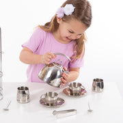 Stainless Steel Tea Set with Storage Stand A1