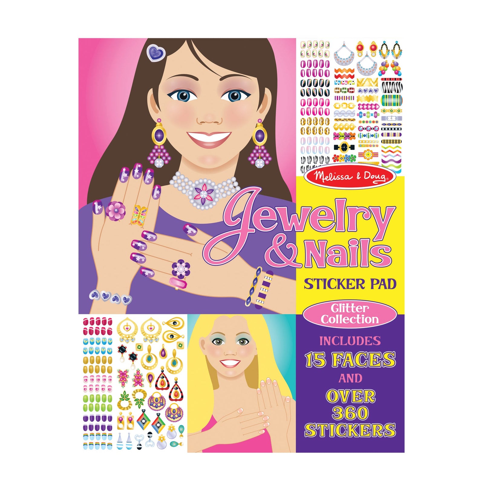 Sticker Pad - Jewelry & Nails Glitter Collection W1