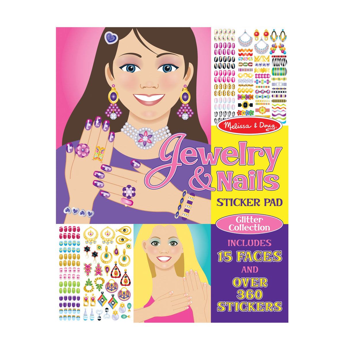 Sticker Pad - Jewelry & Nails Glitter Collection Y6