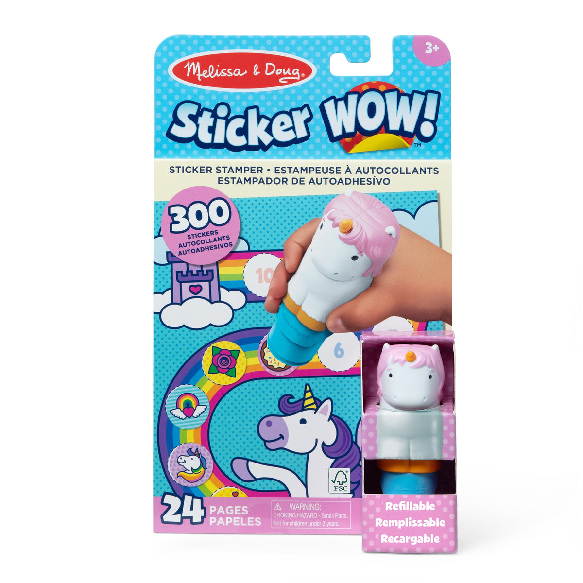 Sticker WOW!® Activity Pad & Sticker Stamper 12-PACK - Unicorn E5