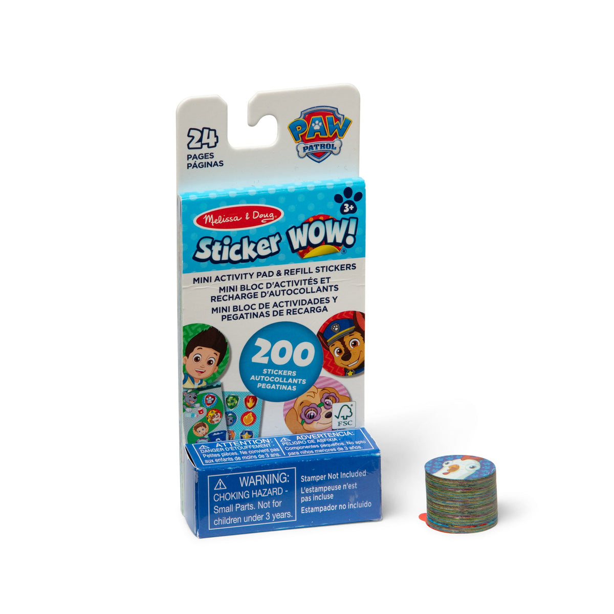 Sticker WOW!® Mini Activity Pad & Refill Stickers - PAW Patrol (200+ Stickers, Stamper Not Included) G5