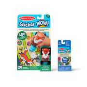 Sticker WOW!™ Fox Bundle: Activity Pad & Sticker Stamper + Mini Activity Pad and 200 Refill Stickers H7