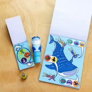 Sticker WOW!™ Shark Bundle: Activity Pad & Sticker Stamper + Mini Activity Pad and 200 Refill Stickers W0