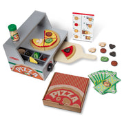 Top & Bake Pizza Counter - Wooden Play Food Q6