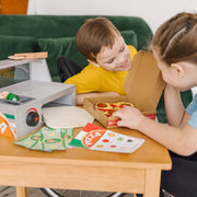 Top & Bake Pizza Counter - Wooden Play Food Q6