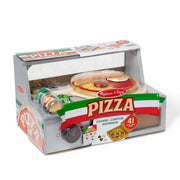 Top & Bake Pizza Counter - Wooden Play Food Q6