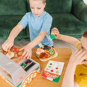 Top & Bake Pizza Counter - Wooden Play Food Q6