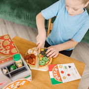 Top & Bake Pizza Counter - Wooden Play Food Q6