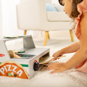 Top & Bake Pizza Counter - Wooden Play Food Q6