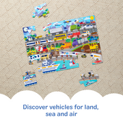 Traffic Jam Floor Puzzle - 24 Pieces I7