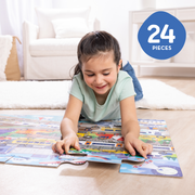 Traffic Jam Floor Puzzle - 24 Pieces I7