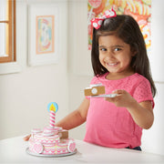 Triple-Layer Party Cake - Wooden Play Food A2