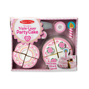 Triple-Layer Party Cake - Wooden Play Food R0