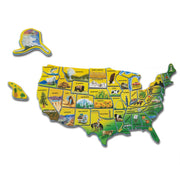 U.S.A. Map Wooden Puzzle G4