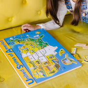 U.S.A. Map Wooden Puzzle G4