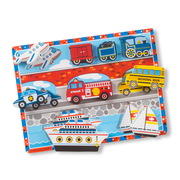 Vehicles Chunky Puzzle - 9 Pieces Q9