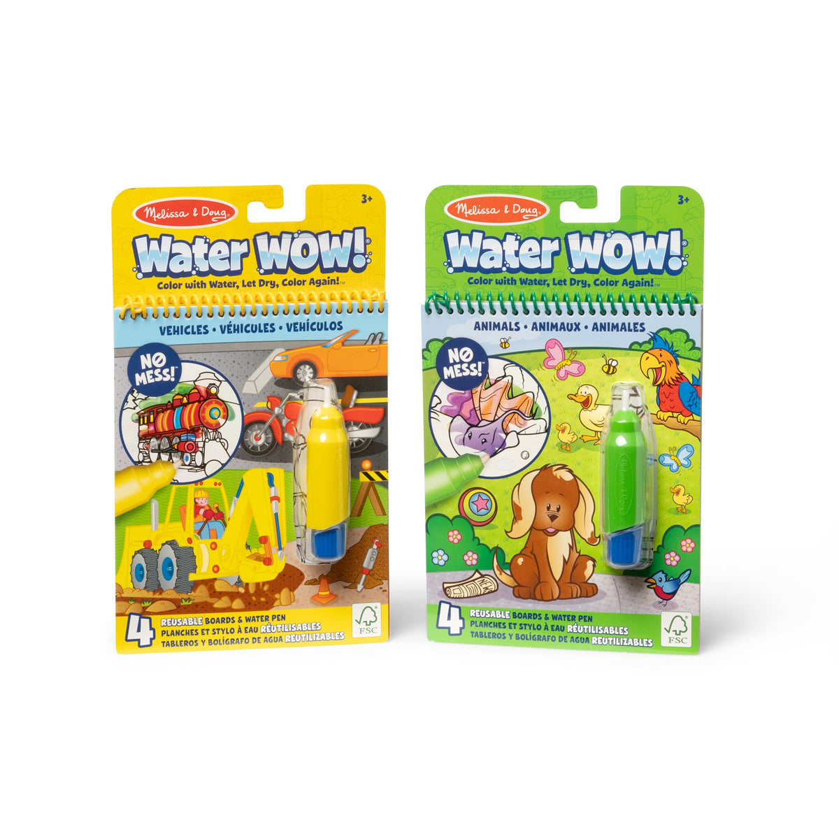 Water WOW! 2-Pack – Animals, Vehicles W4
