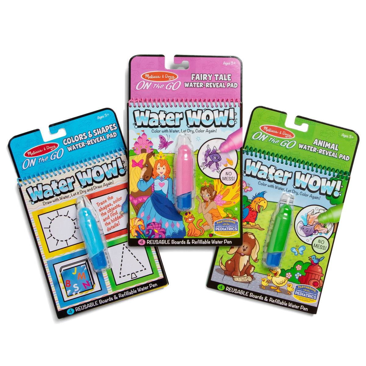 Water Wow!® 3-Pack: Colors & Shapes, Fairy Tales, Animals I8