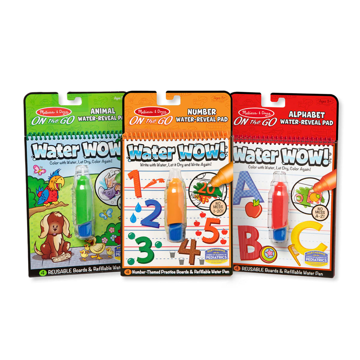 Water Wow Bundle - Animals, Alphabet & Numbers X8