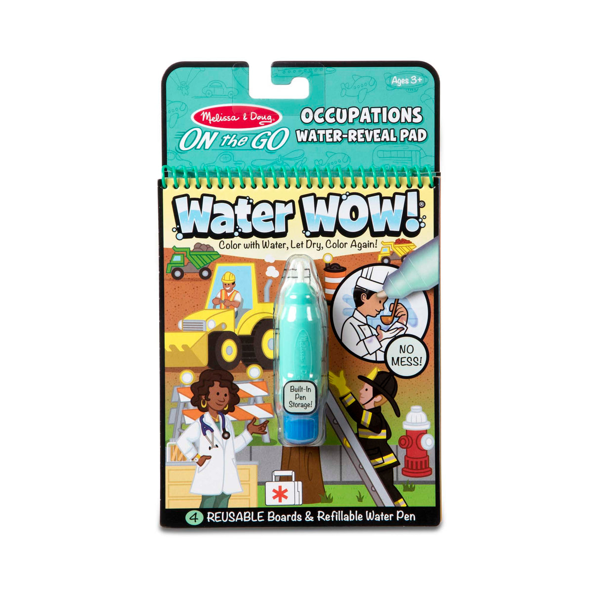 Water Wow! Occupations - Water Reveal Pad On the Go Travel Activity F2