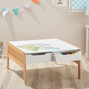 Wooden Art & Activity Table with Bins D0