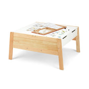 Wooden Art & Activity Table with Bins L2