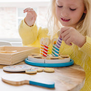 Wooden Birthday Cake Play Set V8