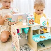 Wooden Cafe Barista Coffee Shop A6