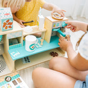 Wooden Cafe Barista Coffee Shop A6
