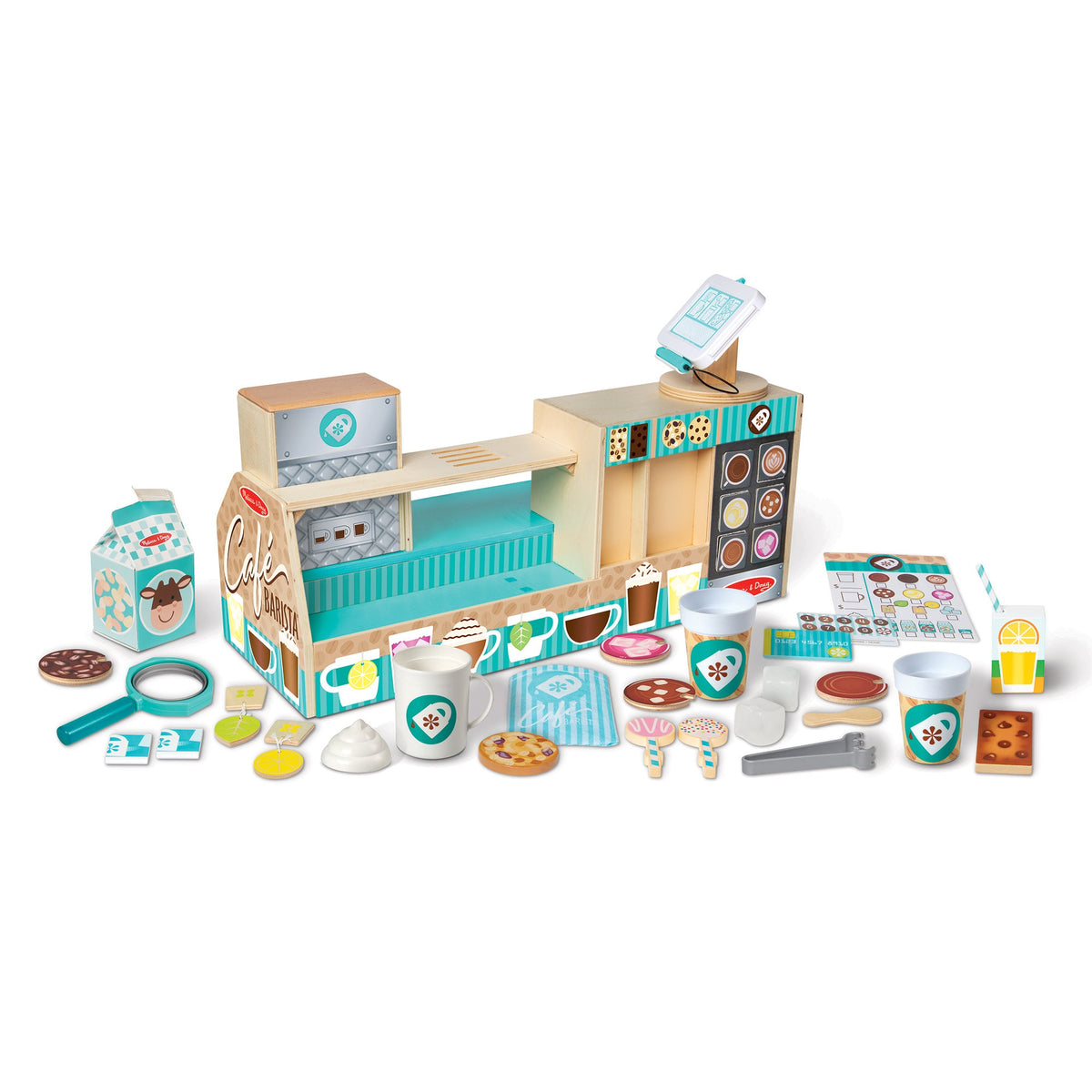 Wooden Cafe Barista Coffee Shop M0