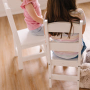 Wooden Chair Pair  - White X0