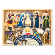 Wooden Christmas Nativity Set V2