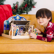 Wooden Christmas Nativity Set V2