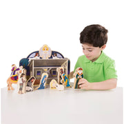 Wooden Christmas Nativity Set V2