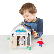 Wooden Doorbell House A9