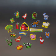Wooden Farm Magnets M2